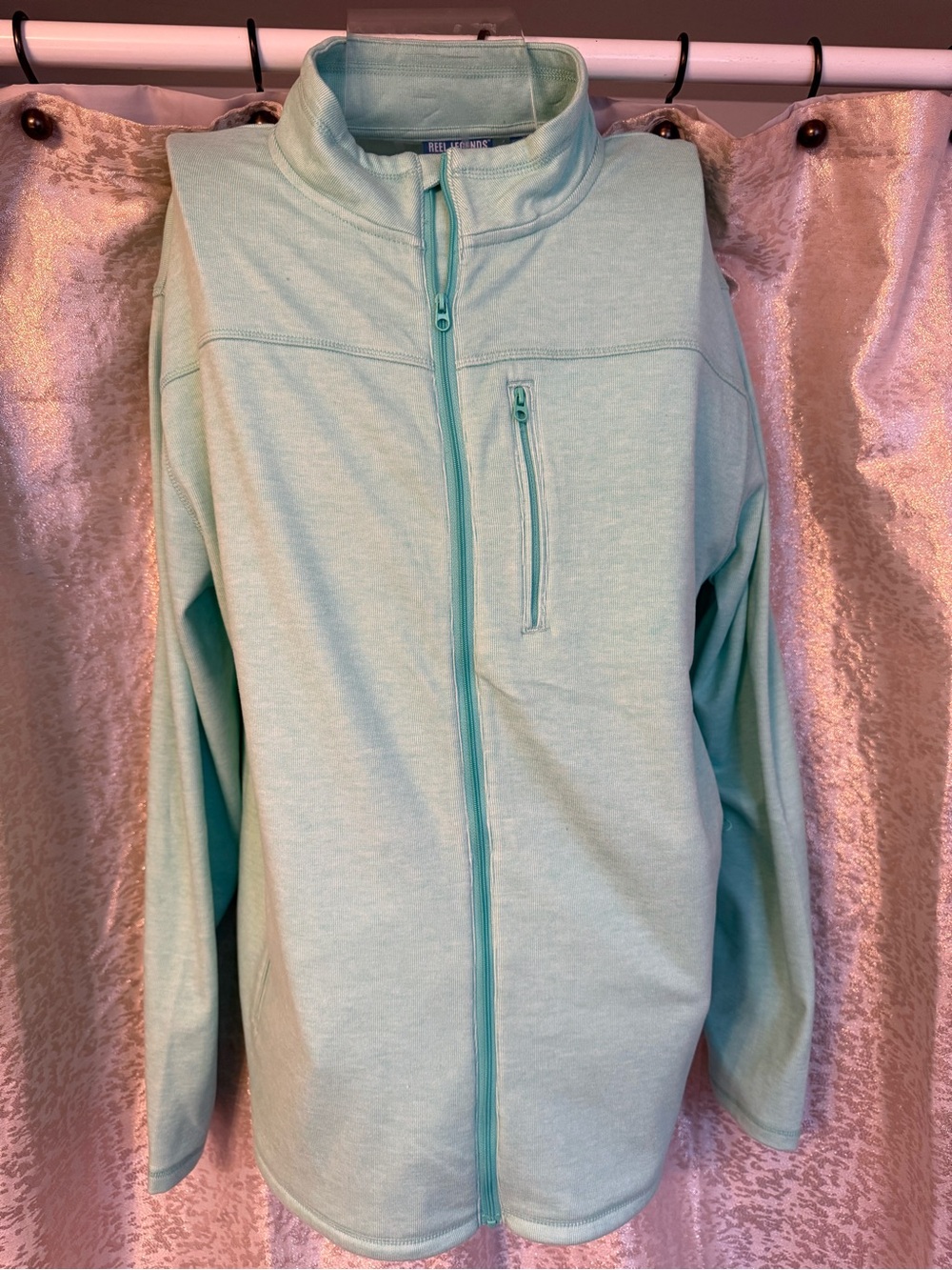 Reel Legends Mint Green Zip-Up Pullover